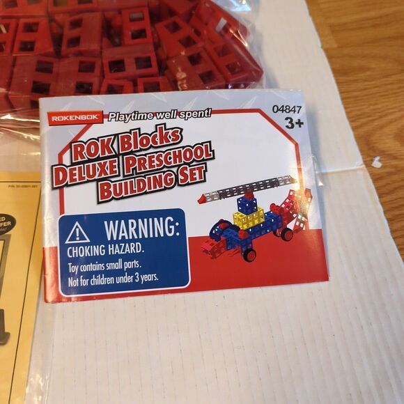 Rokenbok Preschool Building Set 04847 Incomplete Rok Blocks Deluxe Manual - Picture 4 of 8